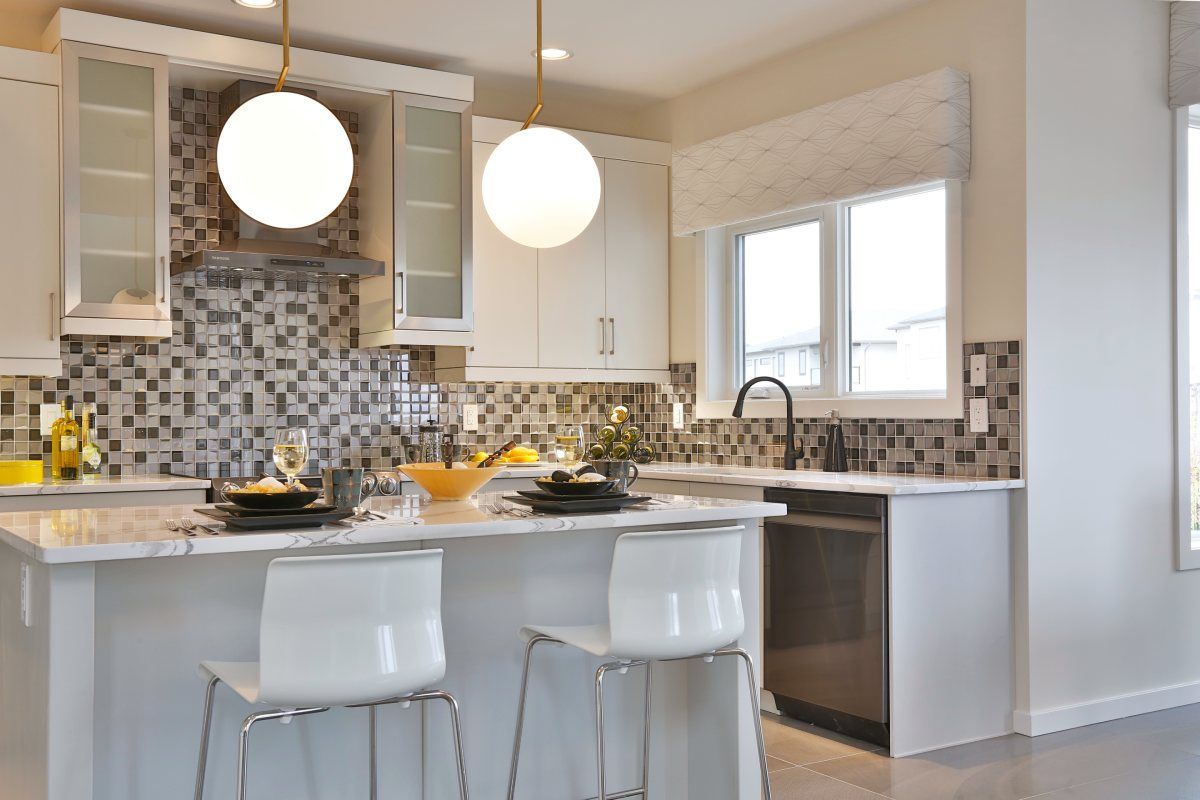 Kitchen island with chairs 