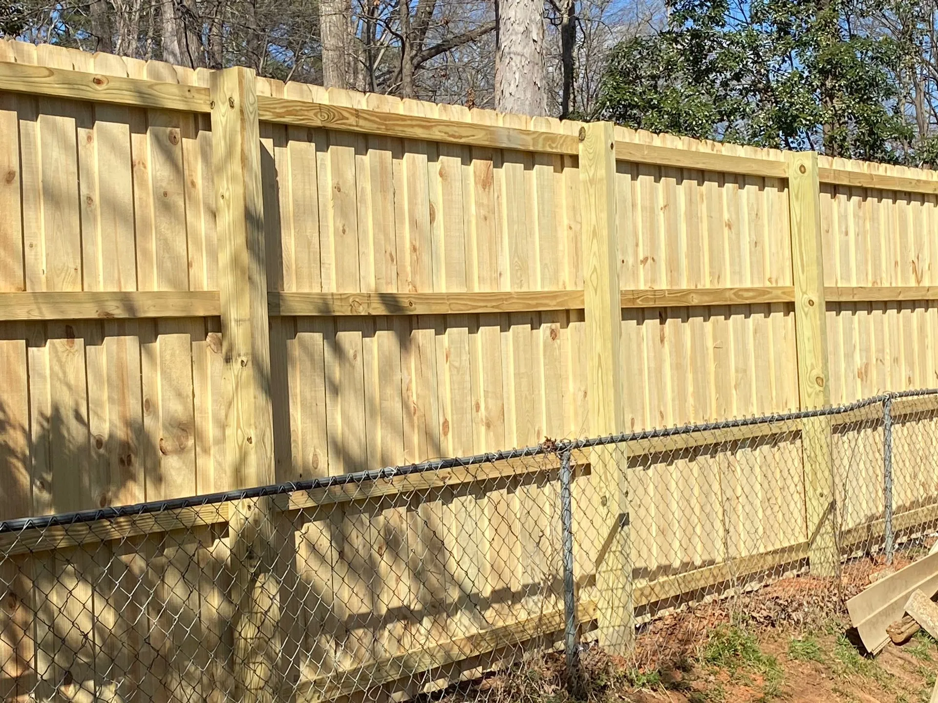 Raleigh Fence Builders work sample