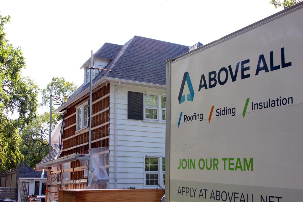 Above All Roofing & Exteriors Inc. work sample