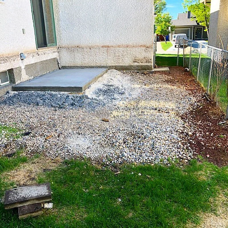 Quick little before &amp;amp; after of a backyard patio. 

#landscape #winnipeg #manitoba #FLI #landscaping #patio