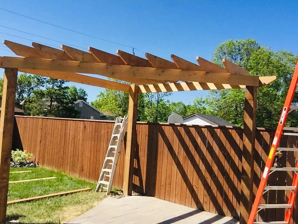 Stay cool in this heat wave with a new Pergola! 

Swipe to see the final product! 

#landscape #landscaping #winnipeg #m