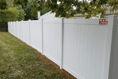K and M Fence work sample