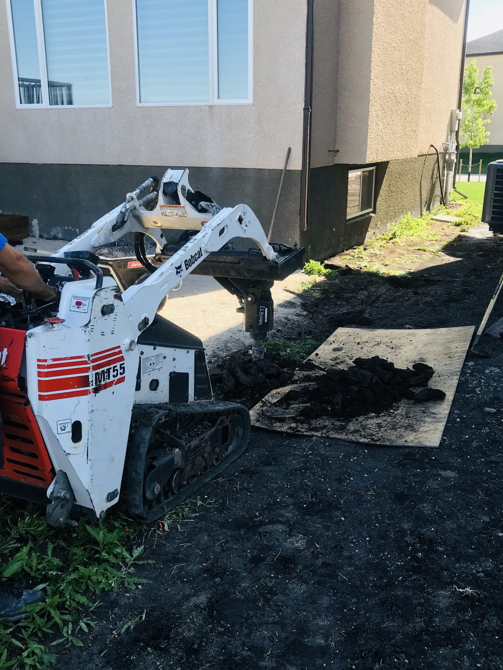 Straightline Fence Post Installation work sample